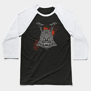 Samurai Wolf Baseball T-Shirt